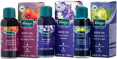 Kneipp Rest & Relaxation Bath Oil Set - Lavender, Valerian & Red Poppy Soaks