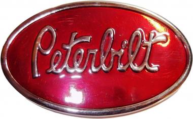 Classic American Truck Peter Red Metal Enamel Belt Buckle