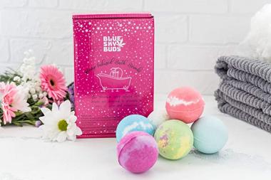 BSB Bath Bombs Gift Set 6 Hemp-Infused Fizzies, Dead Sea Salt Dry Skin Moisturize, Perfect for Bubble & Spa Bath Handmade Birthday Mothers Day Gifts idea for Her/Him, Wife, Girlfriend