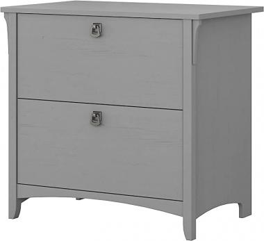 Bush Furniture Salinas Lateral File Cabinet in Cape Cod Gray