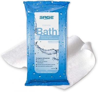 Comfort Bath Cleansing Washcloths, 8 Pack of 8 Washcloths