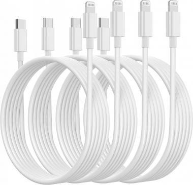 USB C to Lightning Cable [Apple MFi Certified] 4Pack 10FT iPhone Fast Charger Cable Compatible iPhone 14/14 Pro/14Pro Max/13/13 Pro/12/12 Pro/11/11 Pro/XR/XS/X/8/8 Plus/iPad