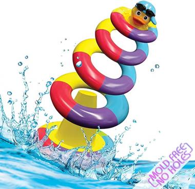 Playahoy Floating Bath Toys for Boys and Girls Float and Play Stacking Toy Rings for Baby Toddlers and Kids