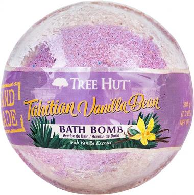 Tree Hut Shea Moisturizing Bath Bomb Tahitian Vanilla Bean, 7.2oz, Ultra Hydrating Bath Bomb for Nourishing Essential Body Care, 7.2 Oz (Pack Of 12)