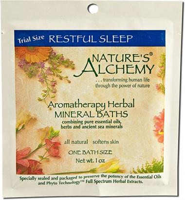 Mineral Bath-Restful Sleep Nature's Alchemy 1 oz Salt