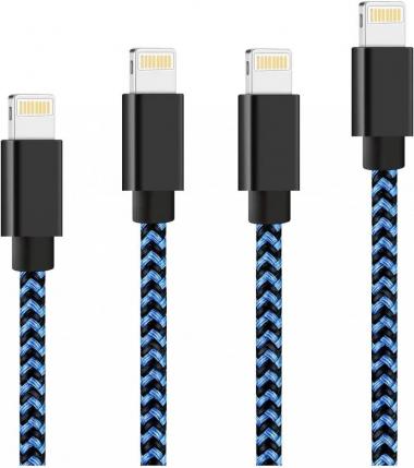 [MFi Certified] 4pack [3/6/6/10Ft] jPhone Charger Long Lighning Cable Fast Charging High Speed Data Sync USB Cable Compatible jPhone 13/12/11 Pro Max/XS MAX/XR/XS/X/8/7/Plus/6S Pad AirPods