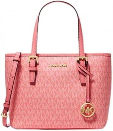 Michael Kors XS Carry All Jet Set Travel Womens Tote (GRAPRFRUIT)