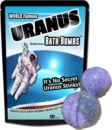 Uranus Bath Bombs XL Fizzers Funny Space Gags for Teen Boys Weird Gags for Men Uranus Jokes Stocking Stuffers for Friends Fun White Elephant Ideas Secret Santa Stocking Ideas for Teens Easter