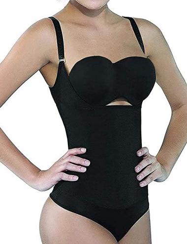 SHAPERX Women Shapewear Tummy Control Fajas Colombianas Open Bust Bodysuit Slimmer Body Shaper