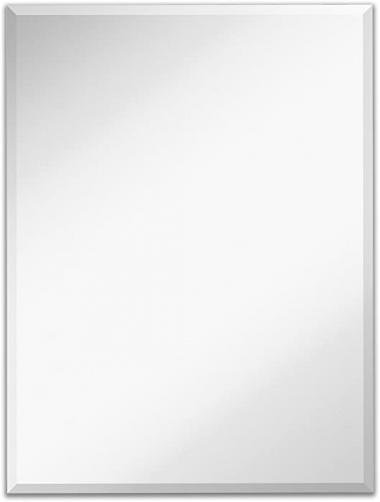 Hamilton Hills Large Simple Rectangular 1 Inch Beveled Wall Mirror | Premium Rectangle Glass Panel Vanity, Bedroom, or Bathroom Hangs Horizontal & Vertical Frameless (30" W x 40" H)