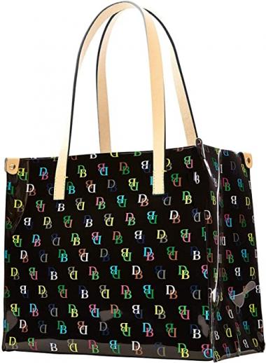 Dooney & Bourke Medium IT Shopper Tote Handbag Purse Black