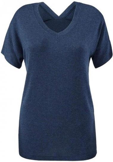 cabi Double v tee Navy Color