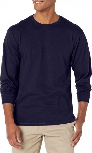 Soffe Men's Long-Sleeve Cotton T-Shirt