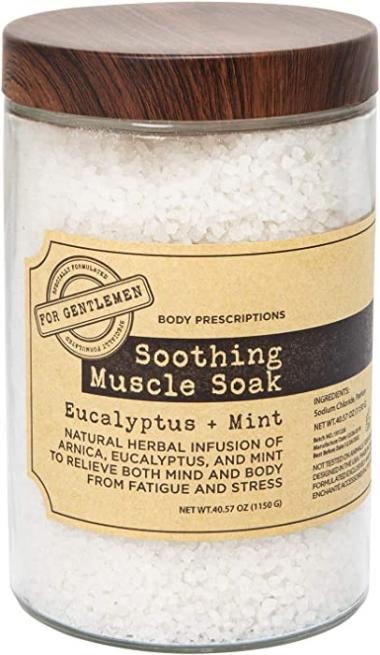 Bath Salt Soothing Muscle Soak, Muscle and Joint Relief with Eucalyptus and Mint