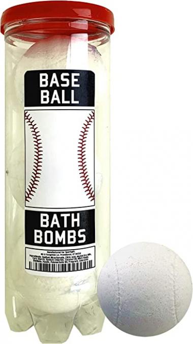 Baseball Bath Bombs - 3 pack - Baseball Gifts - Luxury Scented Bath Bomb Fizzies - Great Gift for Baseball players, Teammates, Opponents, Baseball Clubs and Leagues, Birthdays, Men, Boys, Women, Girls