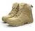 Bitiger Men's Combat Boots with Side Zipper Velcro and Casual Outdoor Mountaineering Trekking Commando Tactical Boots