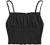 SOLY HUX Women's Ruffle Trim Tie Back Backless Cami Crop Top