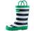 OAKI Kids Waterproof Rubber Rain Boots with Easy-On Handles