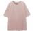 DAY VILLAGE Women's French Terry Drop Shoulder Raw Edge Oversized Short Sleeve T-shirt Top