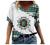 SNKSDGM Women's Summer Short Sleeve V Neck T Shirts Casual Floral Print Blouses Tee Shirt Loose Fit Tunic Tops for Women