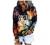 Hoodies for Women Tie Dye Button Down Sweatshirts Drawtsring Pullovers Oversized Hooed Shirts Tops with Pockets