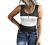 Women Tank Tops Summer Sleeveless Shirts Slim Basic Cami Top T-Shirt Trendy Ombre Knit Ribbed Button Up Henley Blouses