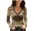 Women's Long Sleeve Shirts Sexy V-Neck Lace Trim Tunic Tops Cold Shouler Floral Printed T Shirts Dressy Casual Blouses