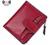 AINIMOER Women's RFID Blocking Leather Small Compact Bi-fold Zipper Pocket Wallet Card Case Purse with id Window