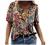 Women Plus Size Tops Vintage Aesthetic Printed Short Sleeve Summer T Shirts Basic Casual V Neck Tees Tshirt Blouses