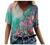 Women Plus Size Tops Vintage Aesthetic Printed Short Sleeve Summer T Shirts Basic Casual V Neck Tees Tshirt Blouses