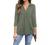 Timeson Women's V Neck Blouse 3/4 Sleeve Tunic Tops Ladies Work Shirts