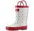 OAKI Kids Waterproof Rubber Rain Boots with Easy-On Handles