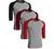 Sporty Two Tone Baseball Tee Shirt 3/4 Sleeve Raglan Matching Team Top