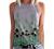 SNKSDGM Womens Tank Tops Sleeveless Round Neck Basic Athletic Shirts Summer Loose Blouses Cute Printed Graphic Tees Shirts