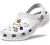 Crocs Mens and Womens Classic Clog w/Jibbitz Charms 5-Packs