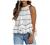 Halter Blouse for Women Summer Floral Print Sleeveless Shirts Tank Top Rufflefd Hem Blouses Pom Pom Flowy Tunic Tops