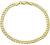 14K Solid Gold 3.8mm Cuban Curb Link Chain Necklace - Multiple Lengths And Colors Available