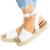 Sandals for Women Wedge,2021 Retro Wedge Ankle Buckle Sandals Fashion Summer Beach Wedges Shoes Open Toe Espadrilles