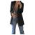 Women's Lapel Collar Long Sleeve Plaid Blazer Slim Fit Open Front Work Jackets Blazer Dress Office Suit Coat Outerwear