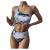 Smooto Swimsuit Women's Two Piece Bikini Set Tie-Dye Printed Cross-tie Sexy Split Bikini Push Up Hight Waist Bikini