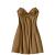 ZAFUL Women's Sexy Mini Party Club Satin Dress Spaghetti Strap Cowl Neck Slip Short Dress