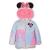 Disney Girl's Minnie Mouse Print Hooded Puffer Jacket with Ears and Bow