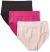 Hanes Ultimate Women's Smoothing Seamless Hi-Cut Brief 3-Pack