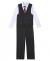 Van Heusen Boys' 4-Piece Formal Suit Set, Vest, Pants, Collared Dress Shirt, and Tie