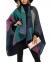 Epsion Women's Color Block Shawl Wrap Plus Size Cardigan Poncho Cape Open Front Long Winter Sweater Coat