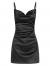 ZAFUL Women's Sexy Mini Party Club Satin Dress Spaghetti Strap Cowl Neck Slip Short Dress