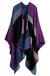 Epsion Women's Color Block Shawl Wrap Plus Size Cardigan Poncho Cape Open Front Long Winter Sweater Coat