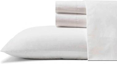 Tommy Bahama | Cool Zone Collection | Sheet Set - 100% Percale Cotton, Crisp & Cool, Lightweight & Moisture-Wicking Bedding, Oeko-Tex Certified, King, White