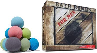 Men's Bath Bomb Set of 12 by Crate Bombs