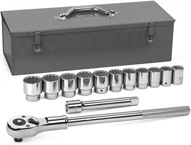 GEARWRENCH 13 Pc. 3/4" Drive 12 Pt. Standard Mechanics Tool Set, SAE - 80879